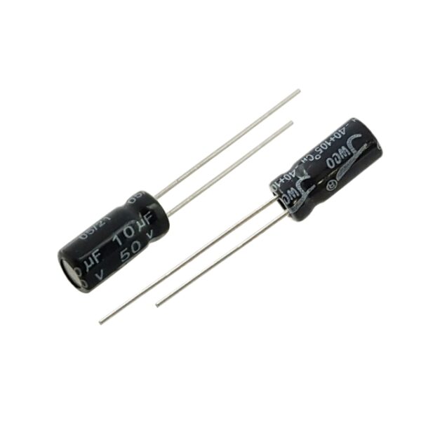 خازن الکترولیت 10uF-50V (JWCO) بسته 1000تایی