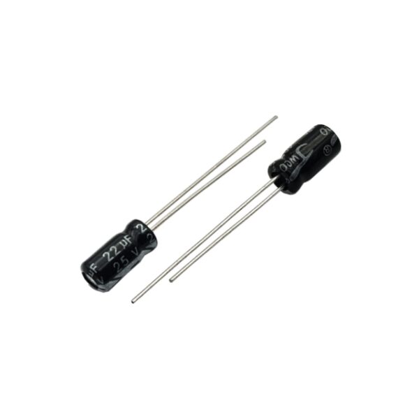 خازن الکترولیت 22uF-25V (JWCO) بسته 100تایی