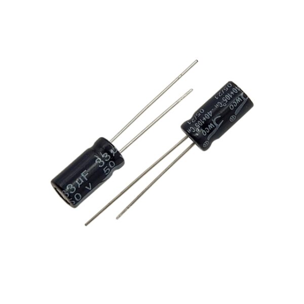 خازن الکترولیت 33uF-50V (JWCO) بسته 1000تایی