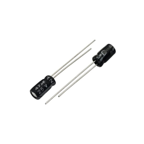 خازن الکترولیت 47uF-25V (JWCO) بسته 1000تایی