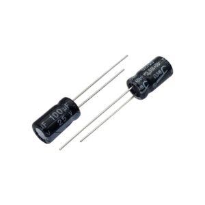 خازن الکترولیت 100uF-25V (JWCO) بسته 1000تایی