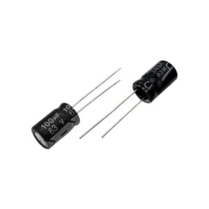 خازن الکترولیت 100uF-63V (JWCO) بسته 500تایی