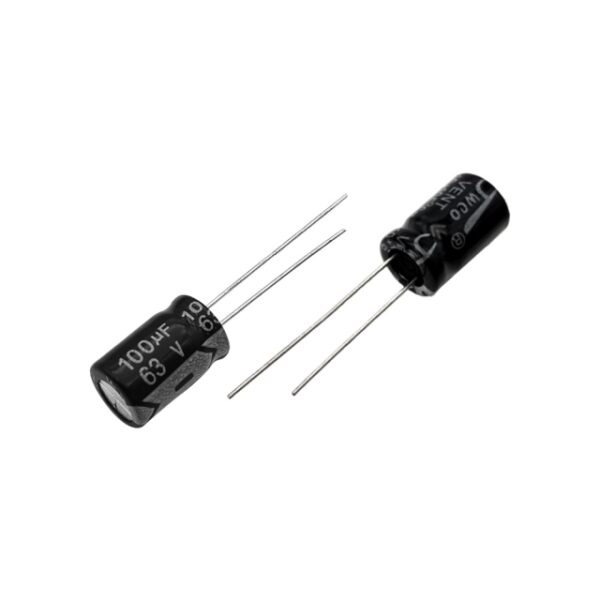 خازن الکترولیت 100uF-63V (JWCO) بسته 500تایی