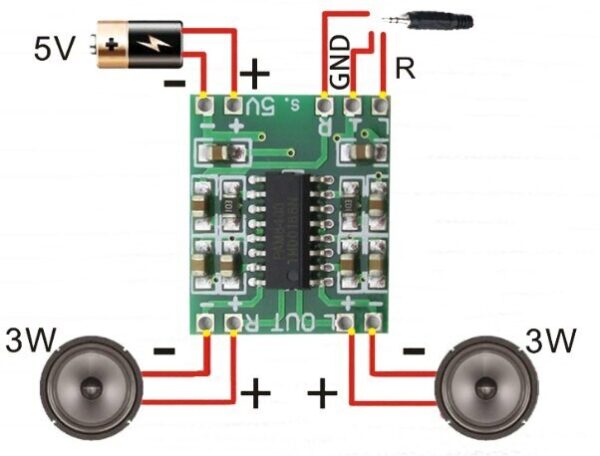ماژول آمپلی فایر PAM8403 2x3W